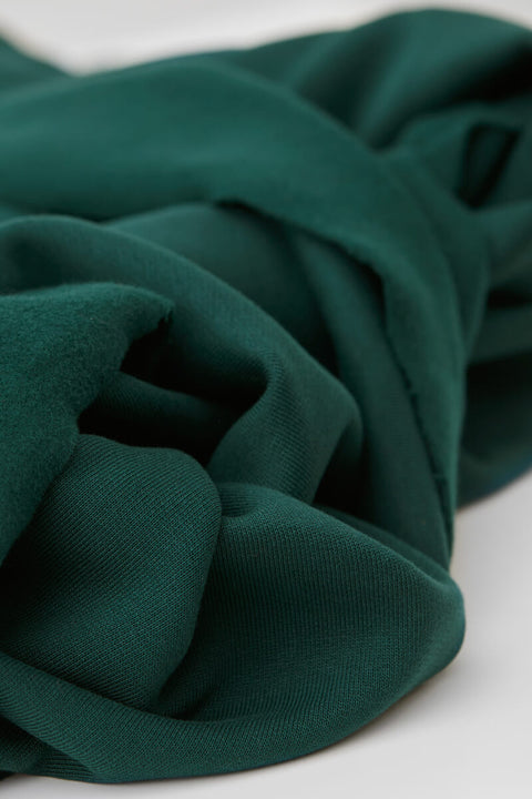 Organic Basic Brushed Sweat Bottle Green