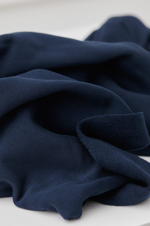 Organic Basic Brushed Sweat Indigo Night