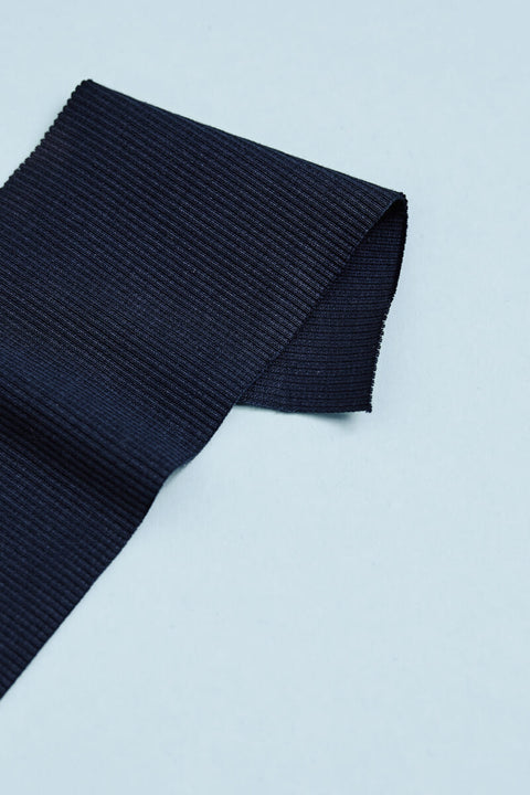 Organic 2x1 Rib Indigo Night