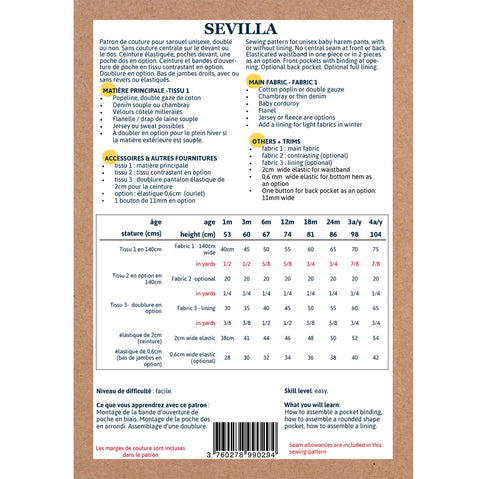 Sevilla Harem Pants — 1M–4Y