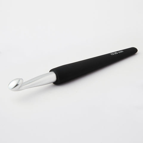 Single Ended Crochet Hook Silver Aluminium