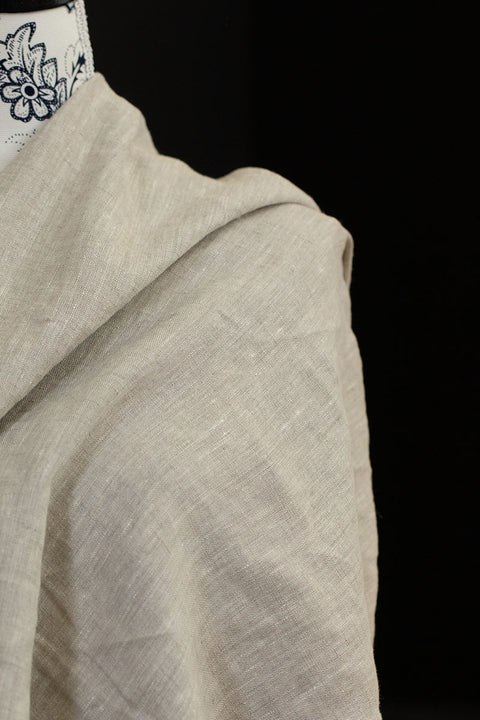 European Plain Dyed Linen Natural