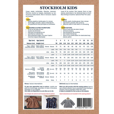 Stockholm Blouse & Dress — 3–12Y