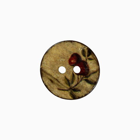 Coconut Cherries Button 20mm