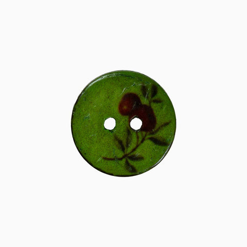 Coconut Cherries Button 20mm