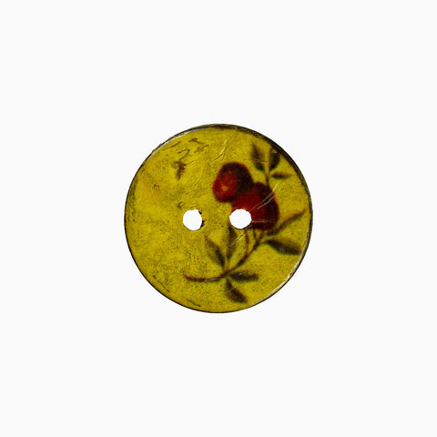 Coconut Cherries Button 20mm