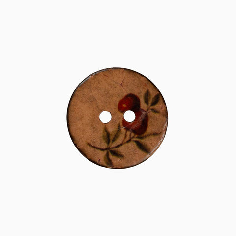 Coconut Cherries Button 20mm