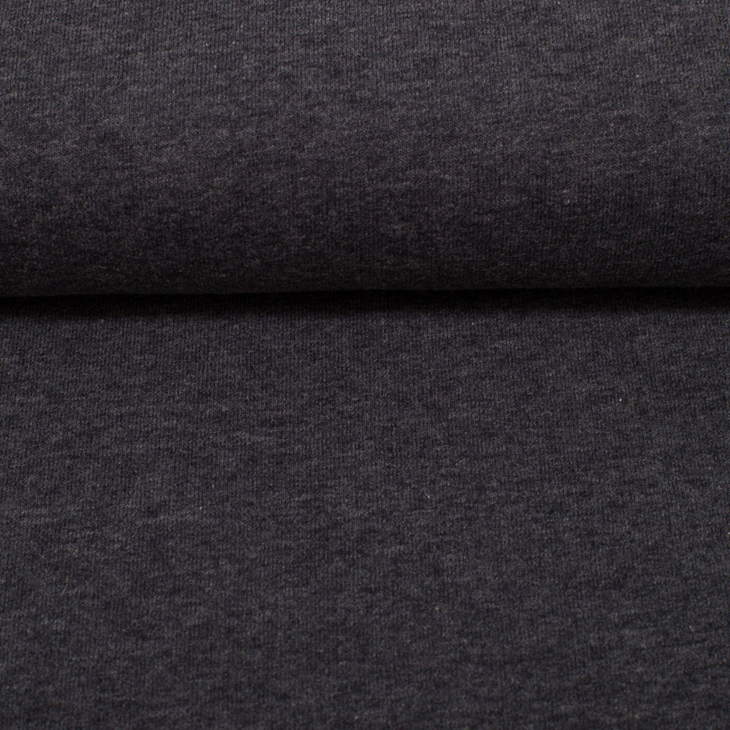 Maike French Terry Melange Anthracite Grey