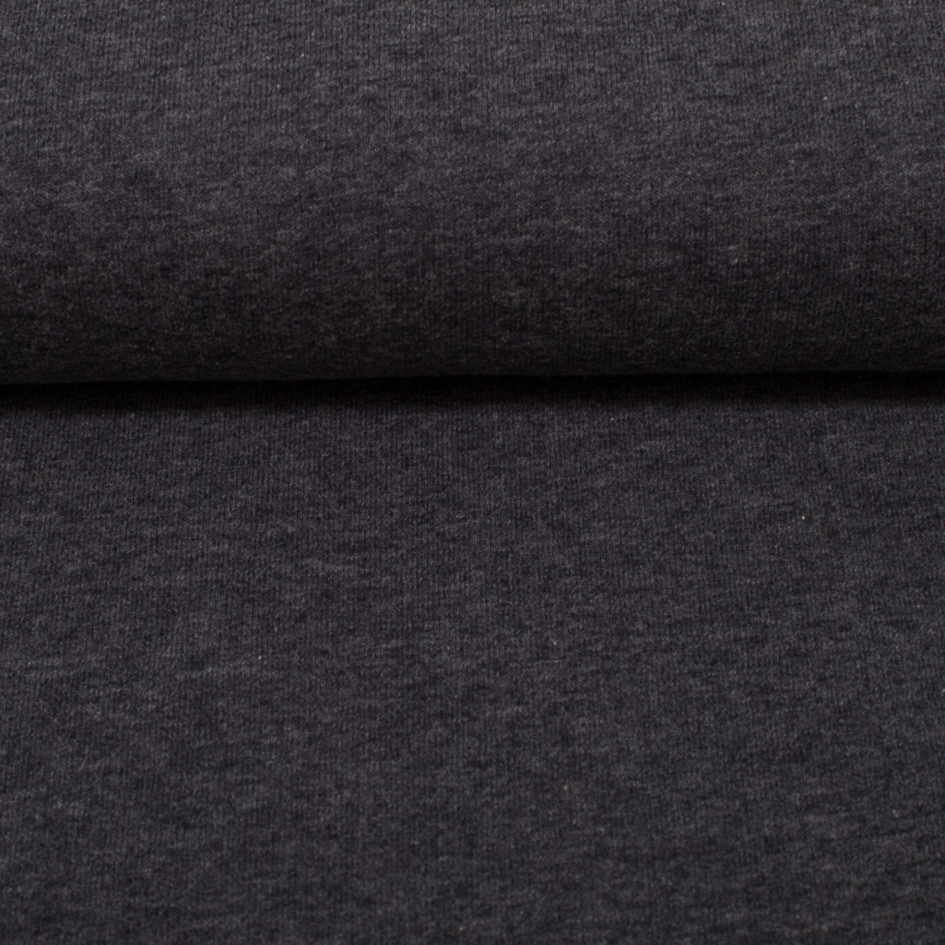 Maike French Terry Melange Anthracite Grey