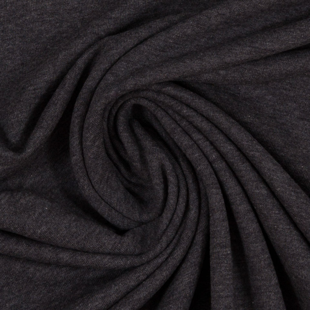 Maike French Terry Melange Anthracite Grey