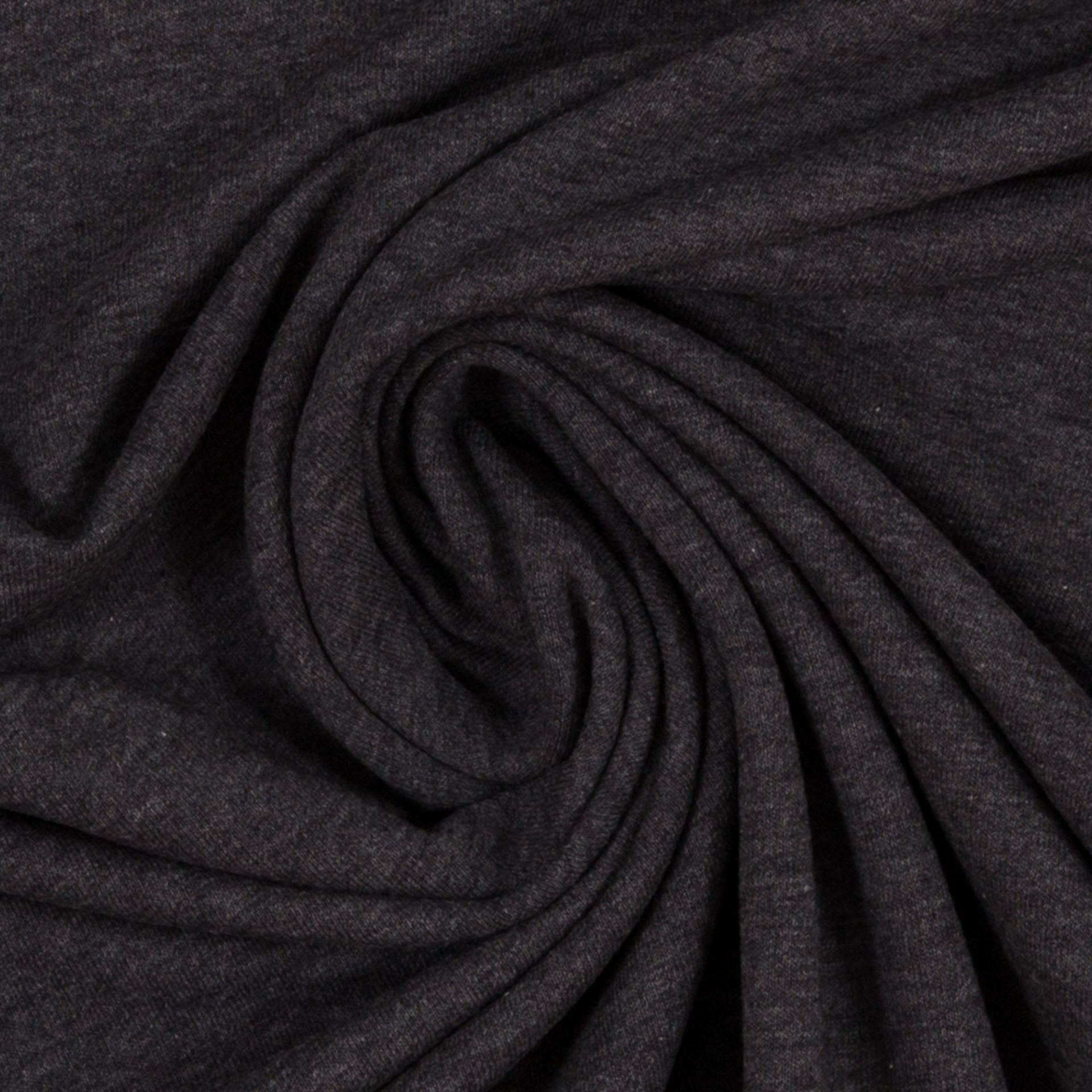 Maike French Terry Melange Anthracite Grey