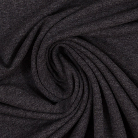 Maike French Terry Melange Anthracite Grey