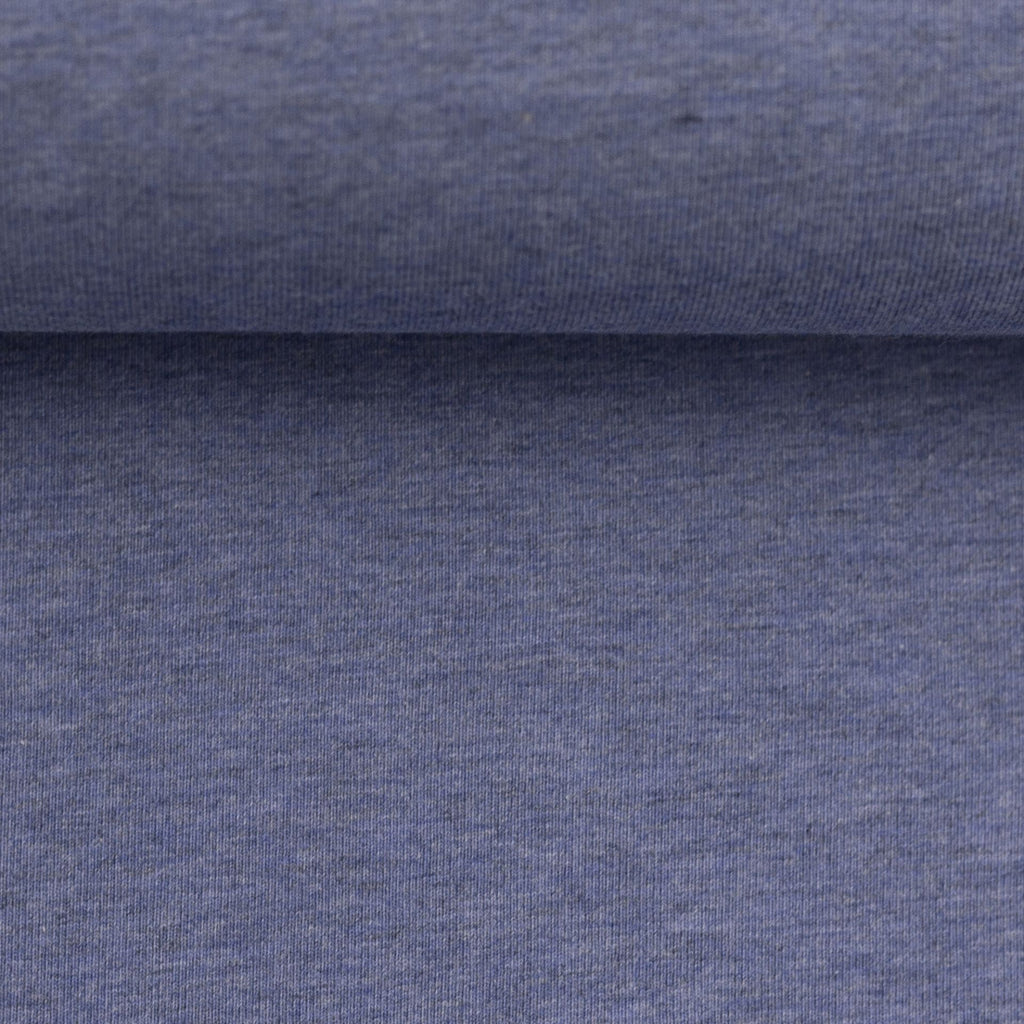 Vanessa Melange Cotton Jersey Blue