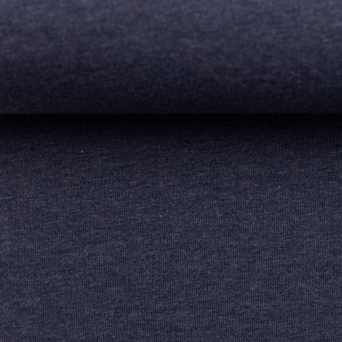 Vanessa Melange Cotton Jersey Dark Blue