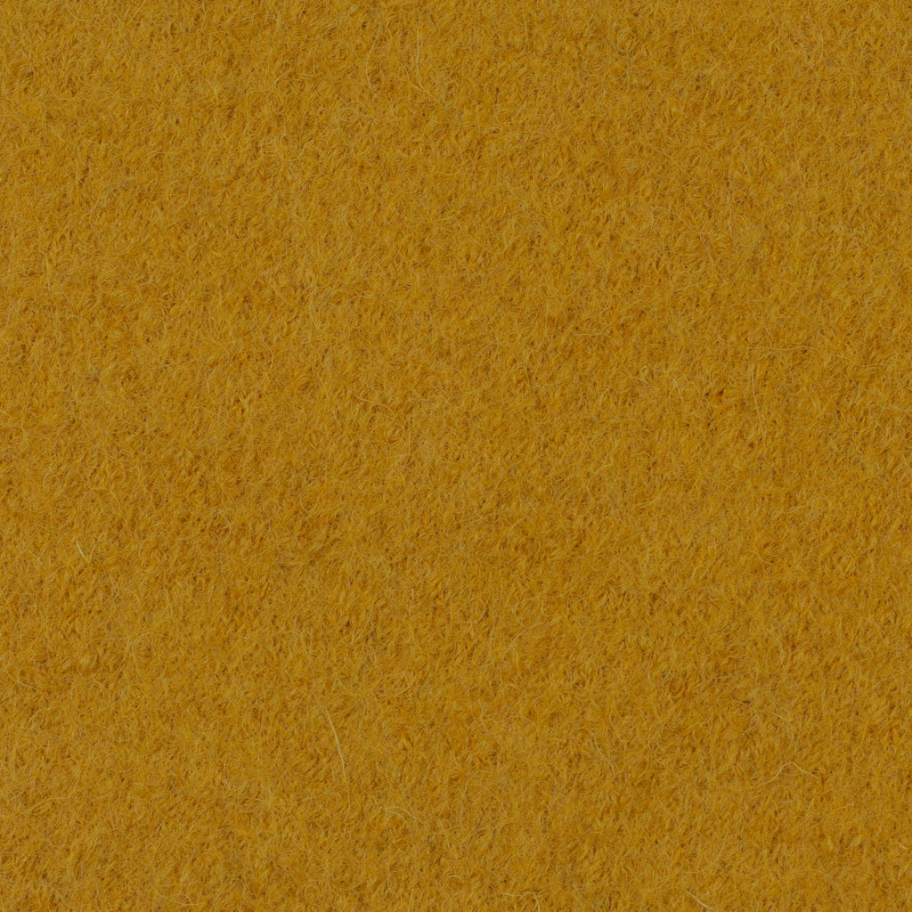 Boiled Merino Wool Plain Mustard Yellow