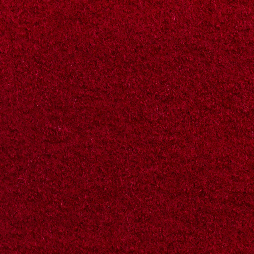 Boiled Merino Wool Plain Red