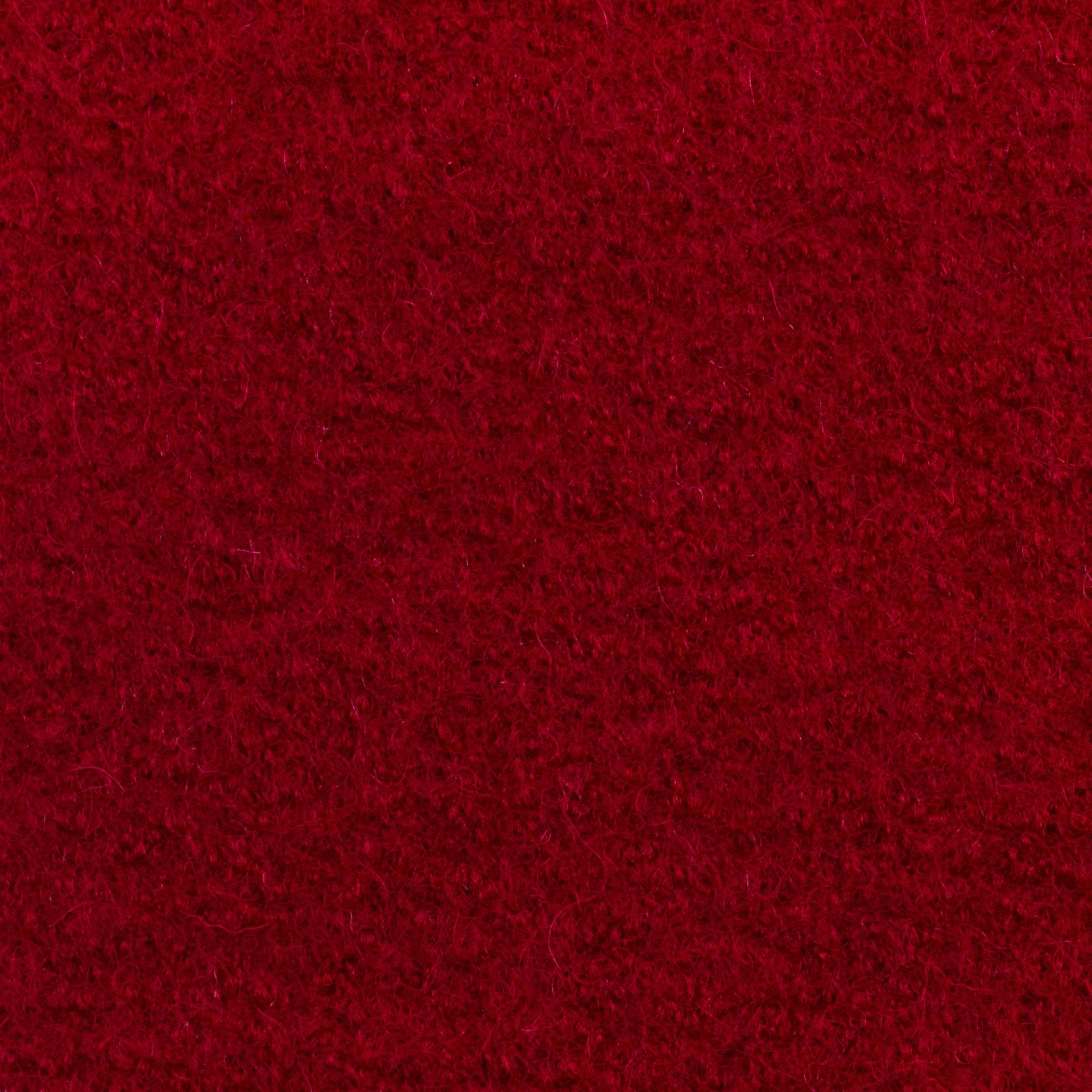Boiled Merino Wool Plain Red