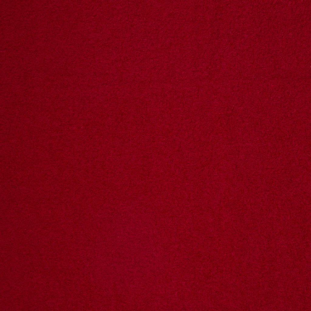 Boiled Merino Wool Plain Red