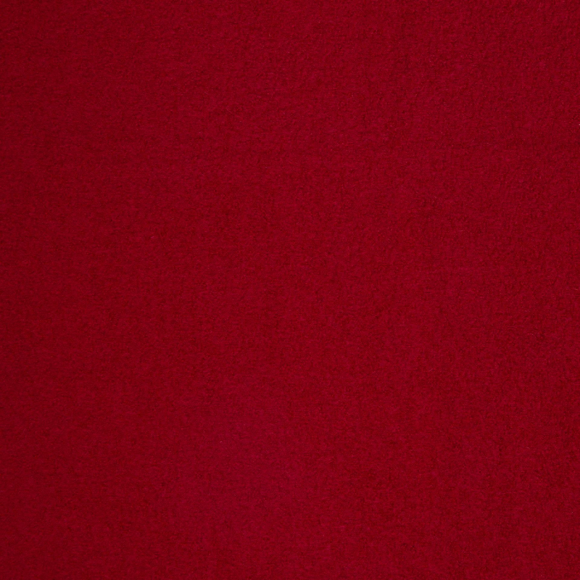 Boiled Merino Wool Plain Red