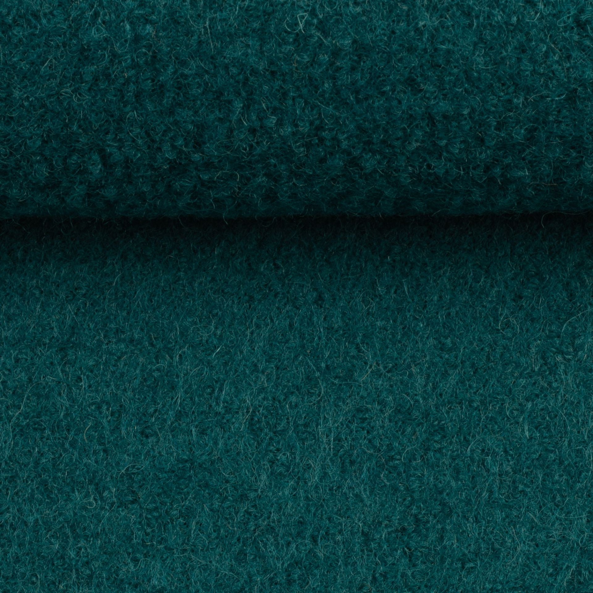 Boiled Merino Wool Plain Teal