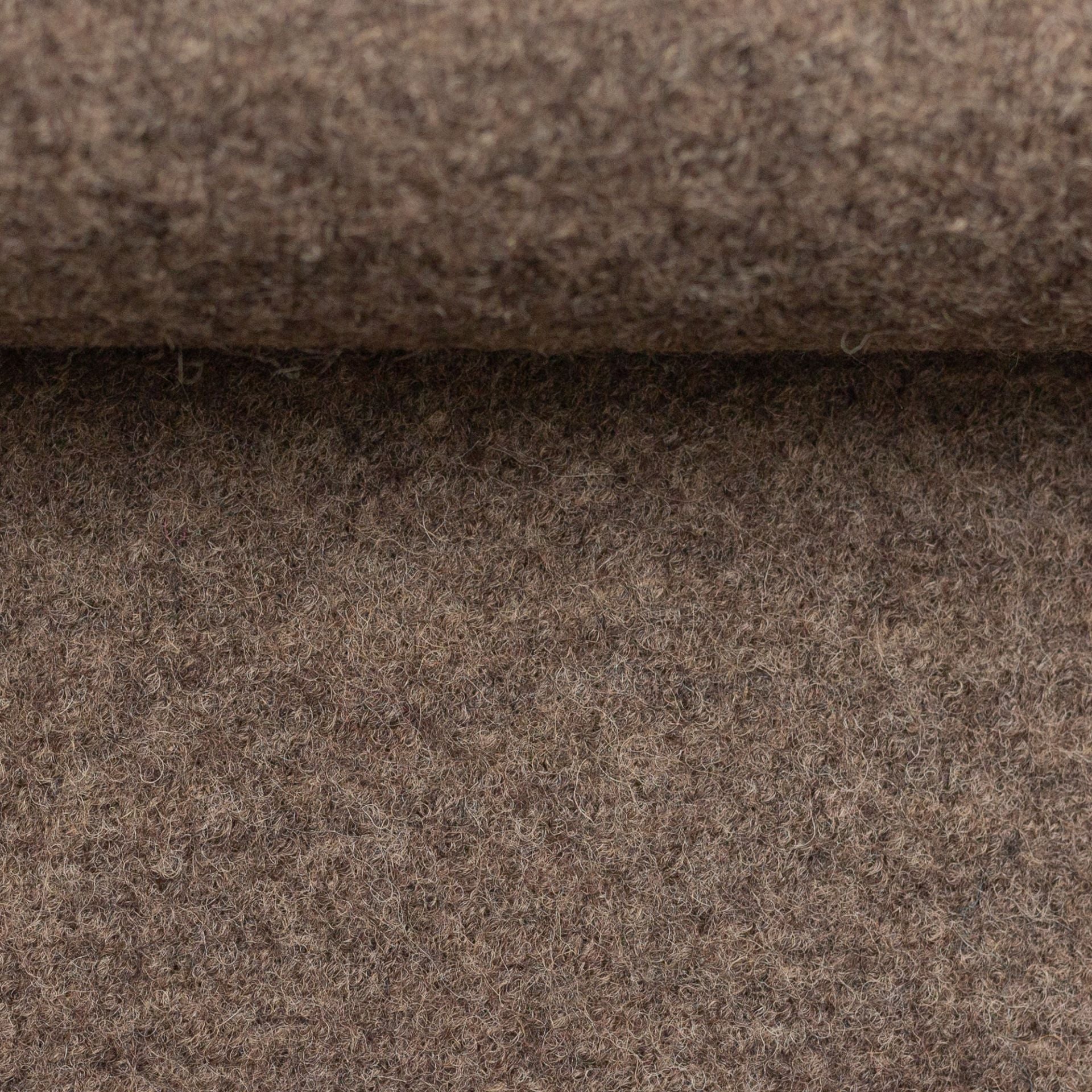 Boiled Merino Wool Melange Beige