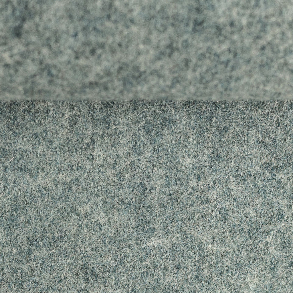 Boiled Merino Wool Melange Mint Green