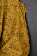 Linen/Cotton Floral Sketch Mustard