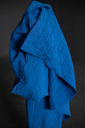 Blue Pop Quilted Jacquard Cotton