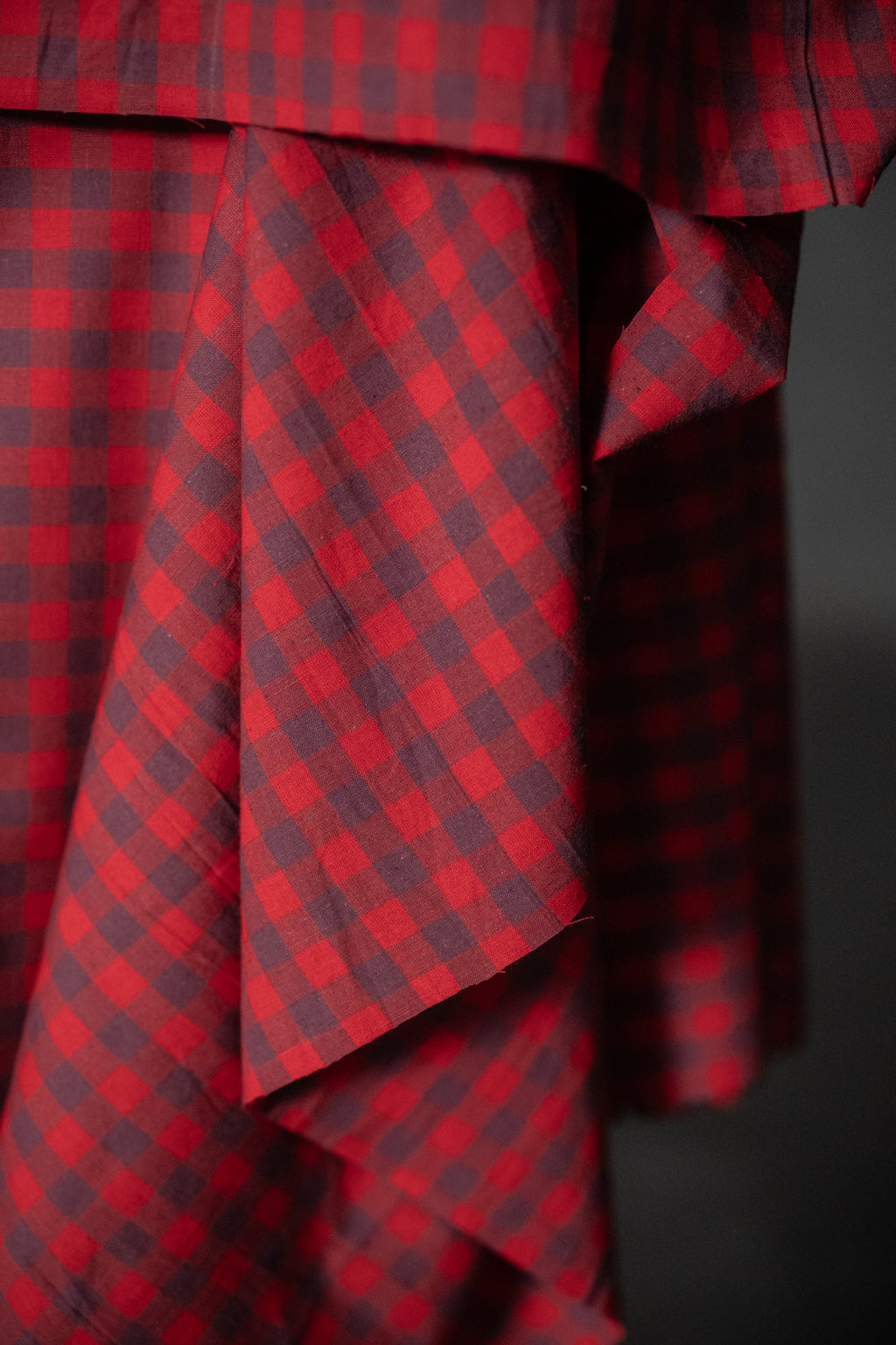 Popette Organic Cotton/Linen Gingham (Remnant)
