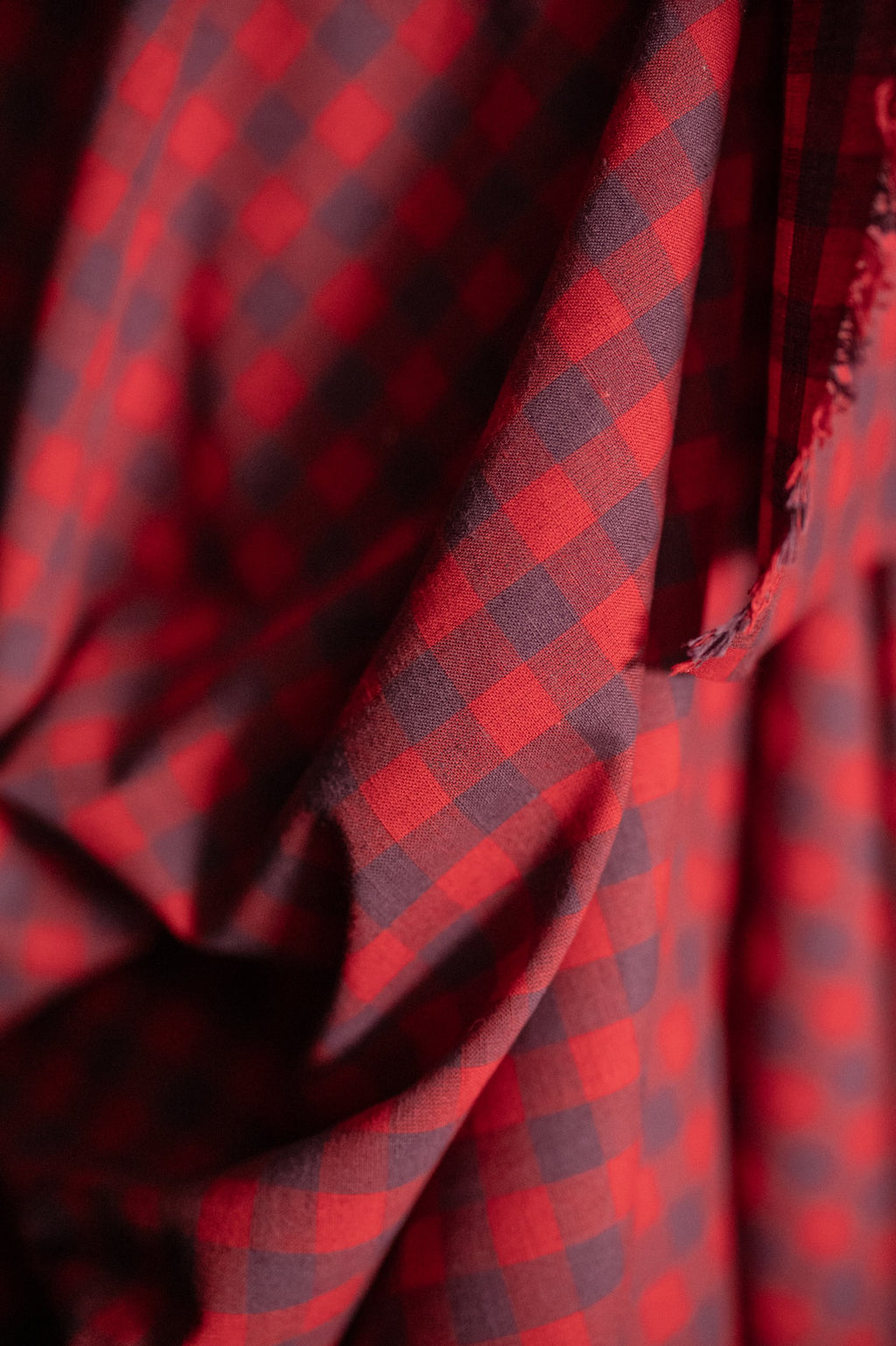 Popette Organic Cotton/Linen Gingham (Remnant)