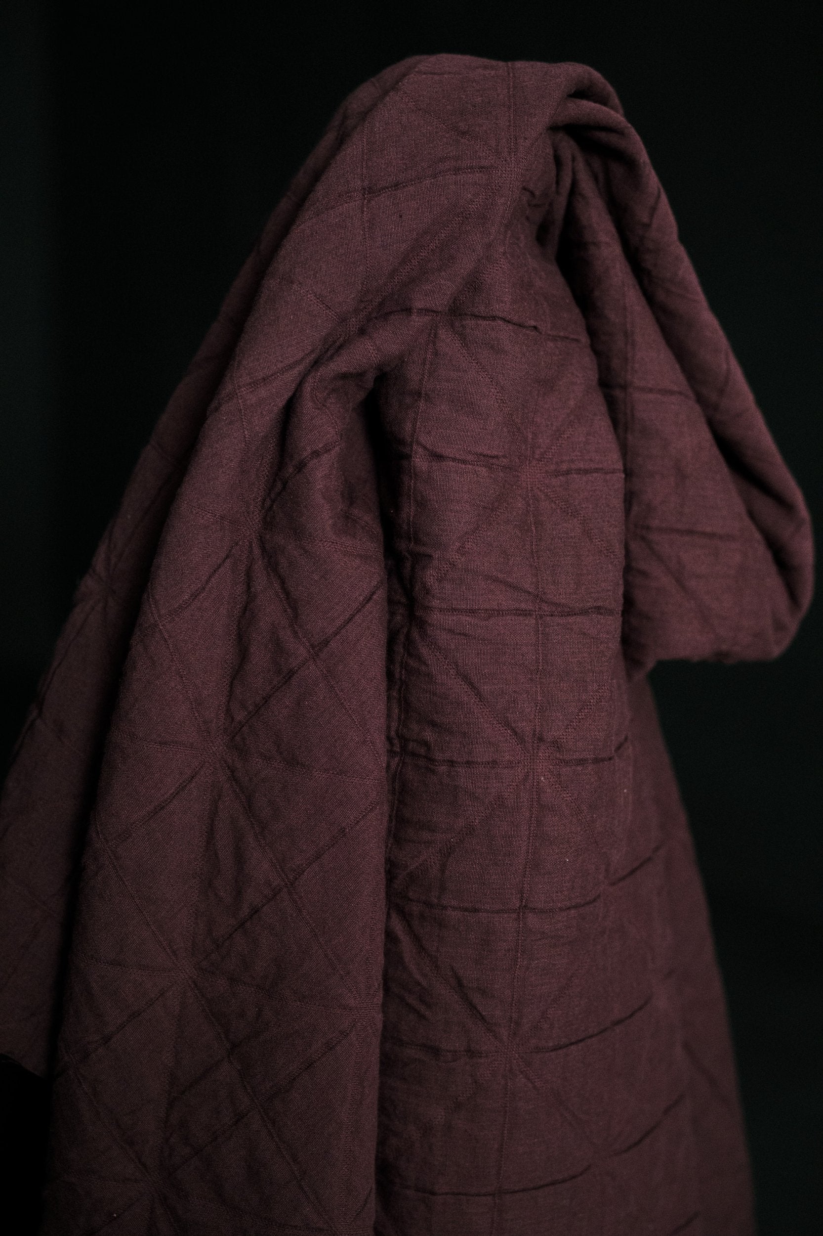 Winter Coulis Quilted Jacquard Cotton