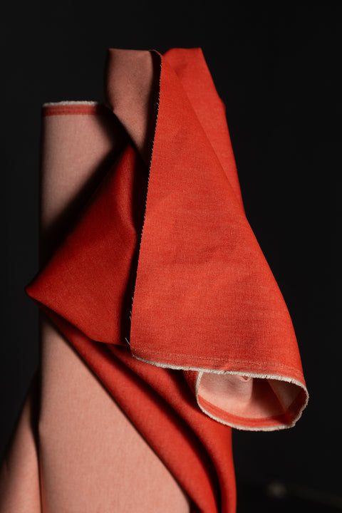 10oz Organic Denim Poppy Red