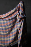 Fig and Bramble European Laundered Linen Check (Remnant)