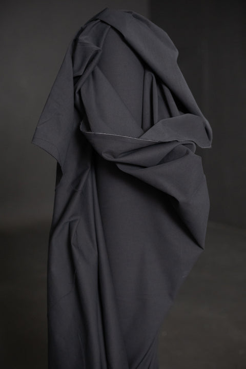 8oz Organic Sanded Twill Black
