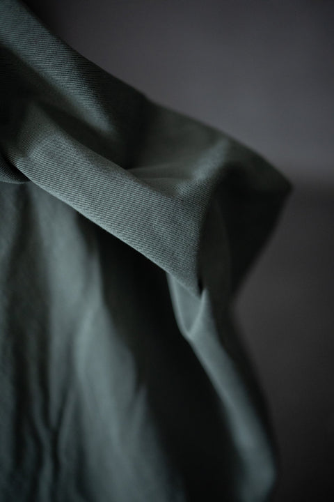 8oz Organic Sanded Twill Nordic Green