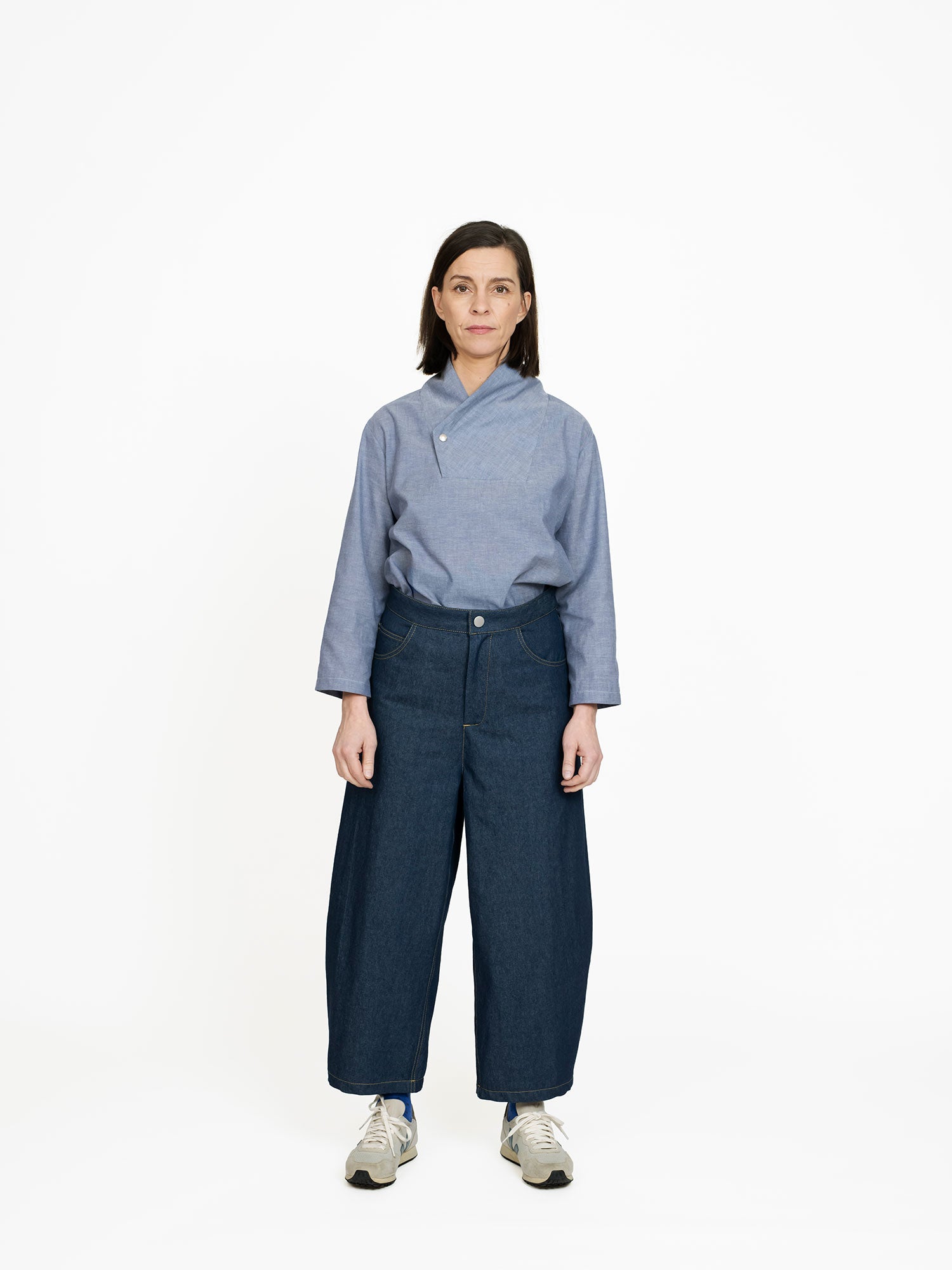 Barrel-leg Trousers