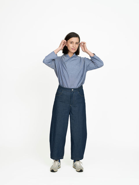 Barrel-leg Trousers