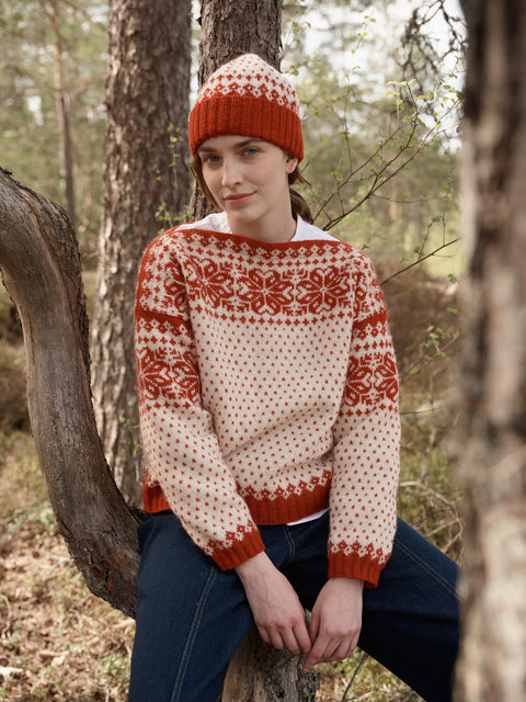 Hjartrosa Sweater | Eli Leistad / Skeindeer 