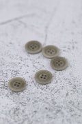 Corozo 4 Hole Double Ring Edge Grey