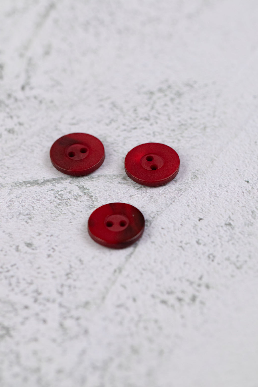 Matte Variegated 2 Hole Red