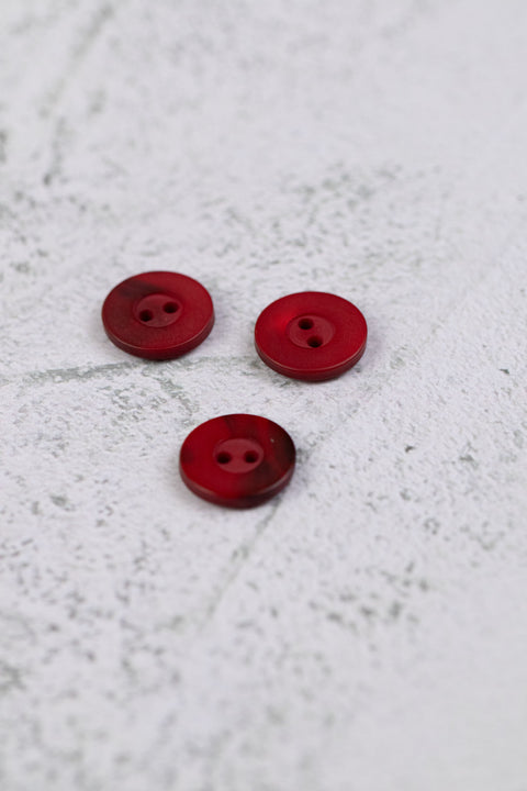 Matte Variegated 2 Hole Red