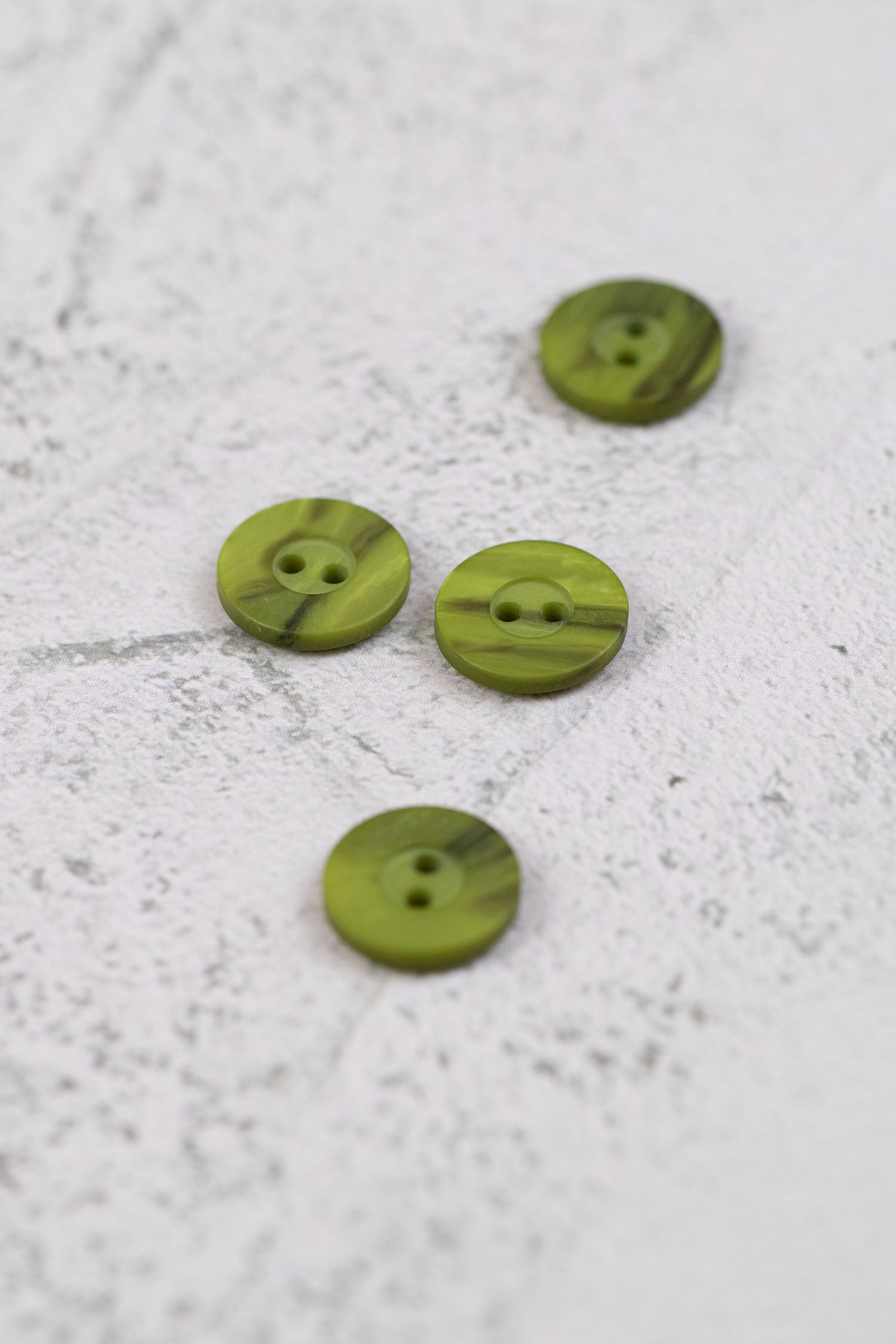 Matte Variegated 2 Hole Green