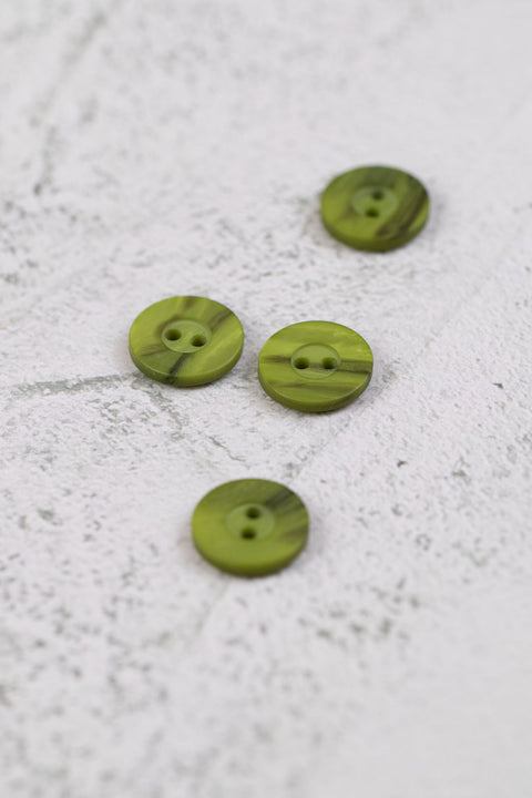 Matte Variegated 2 Hole Green