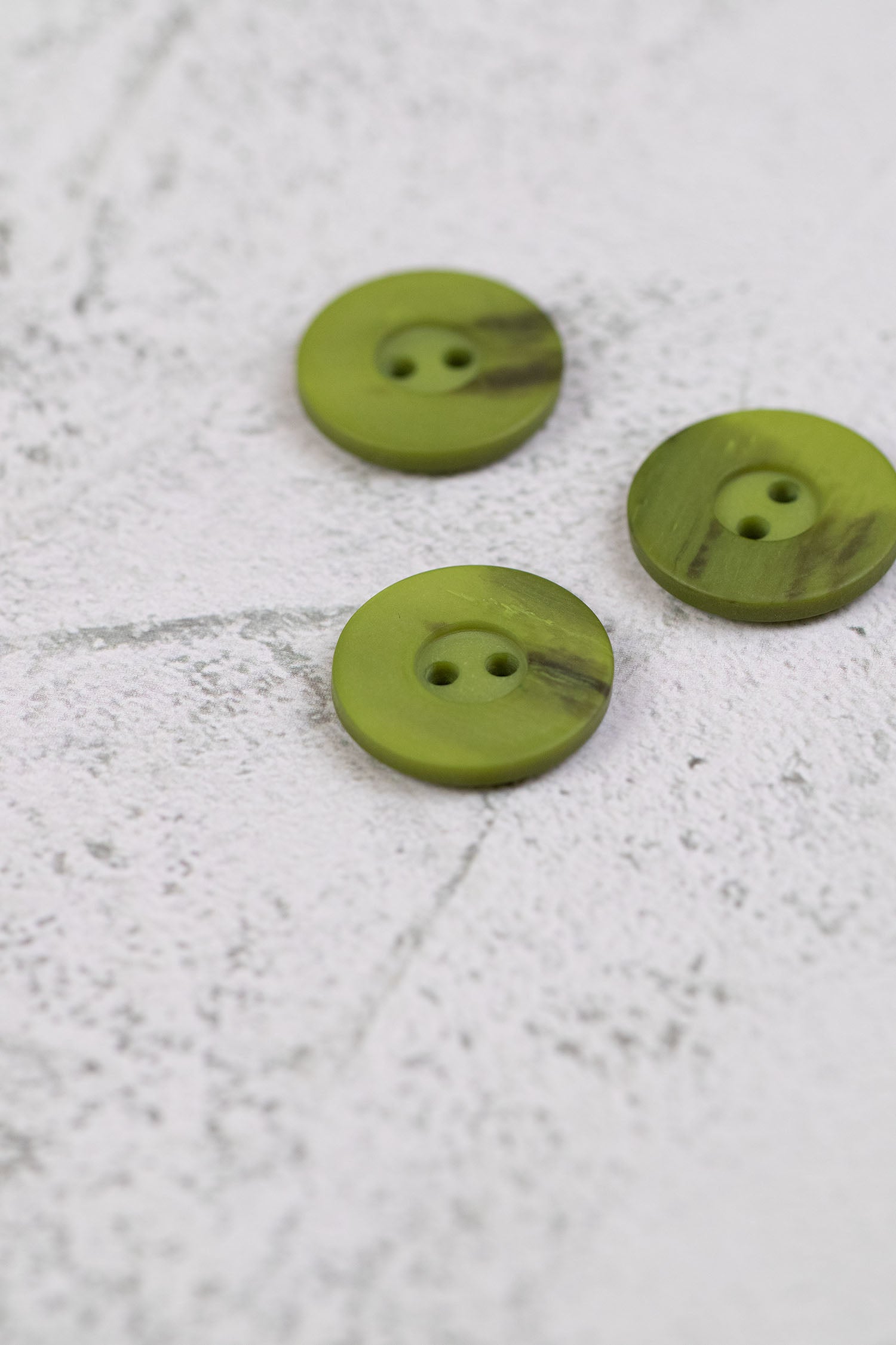 Matte Variegated 2 Hole Green