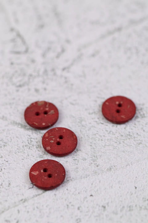 Rock Textured Button Red