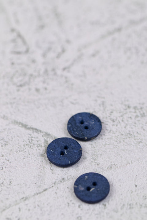 Rock Textured Button Blue