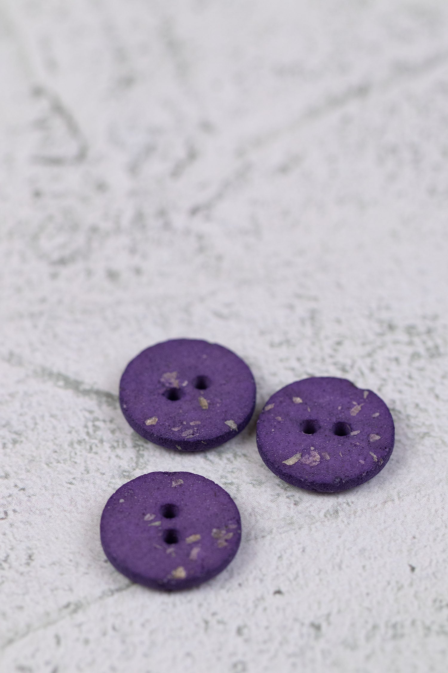 Rock Textured Button Purple