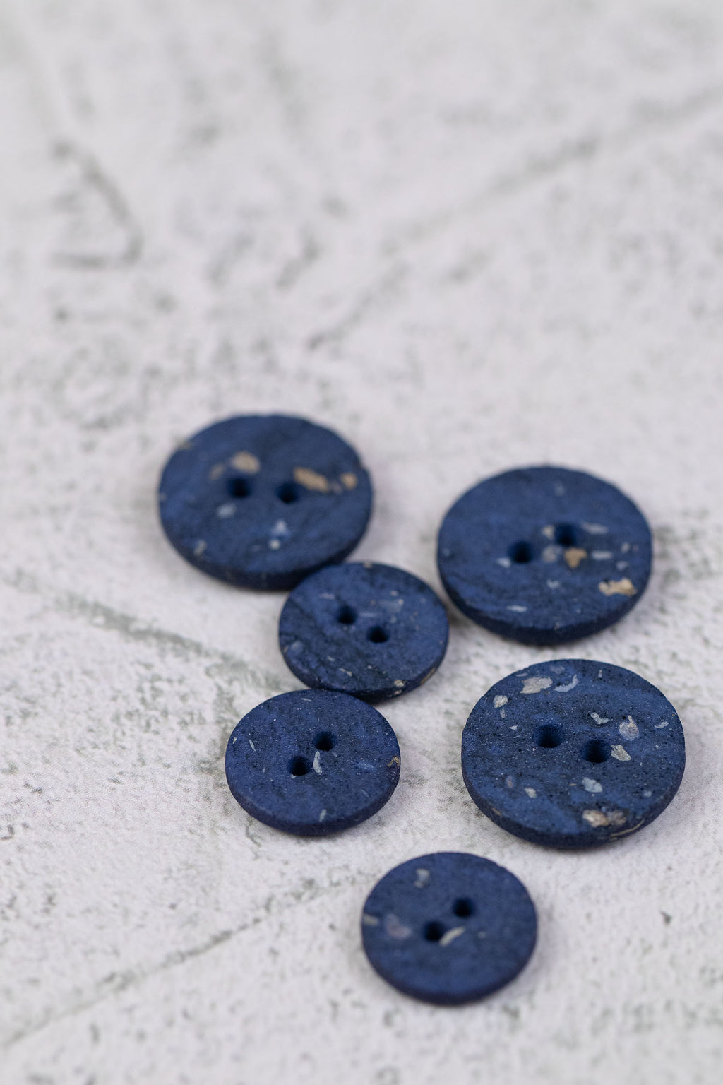 Rock Textured Button Blue