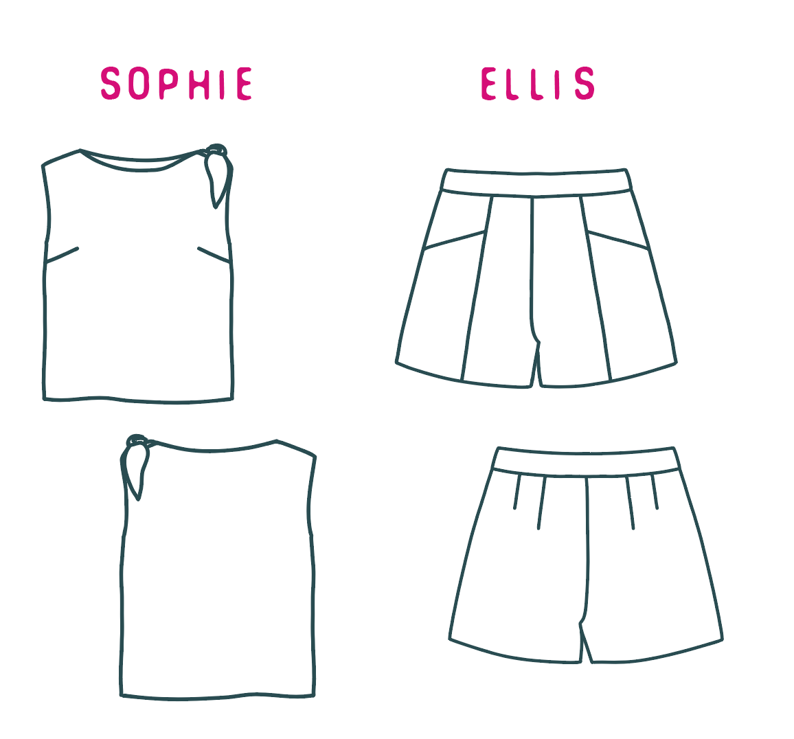 Sophie & Ellis Top & Shorts