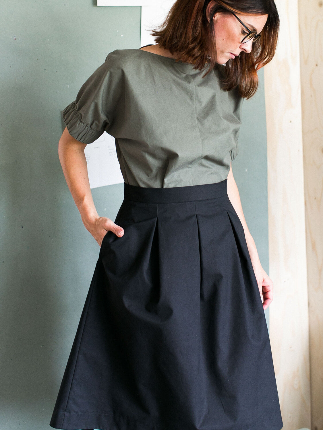 Three Pleat Skirt